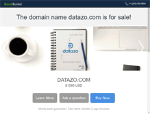 Tablet Screenshot of datazo.com